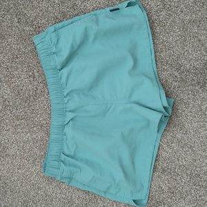Patagonia Barely Baggies Womens Large Subtidal Blue Hiking Running Athletic